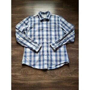 Amazon Essentials Slim Fit Long Sleeve Plaid Button Up Shirt Mens Size Large